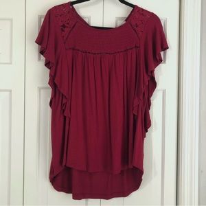 Jun & Ivy Women’s Red Blouse